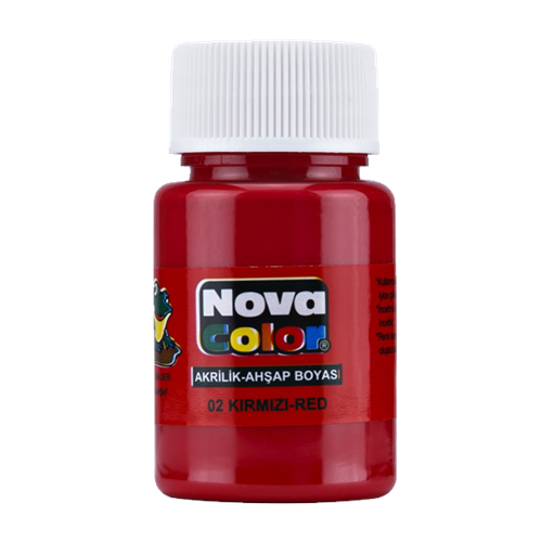 Nova Color Akrilik Boya Şişe 30 CC Kırmızı NC-170 (1 Adet)
