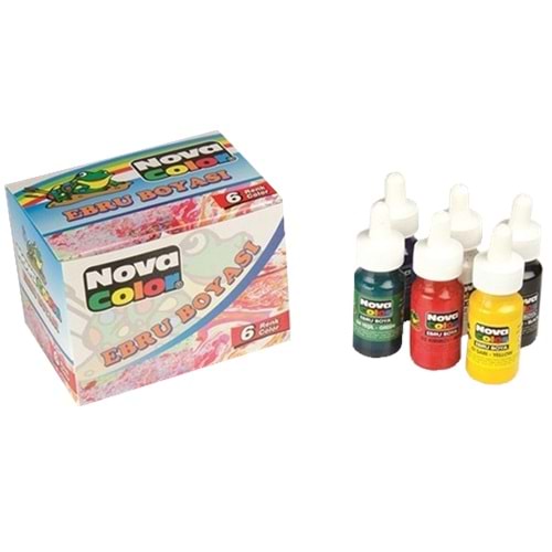Nova Color Ebru Boyası 30 ML 6 LI Takım NC-238