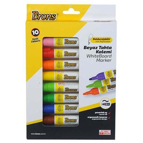 Brons Tahta Kalemi Doldurulabilir 10 LU Set BR-9511