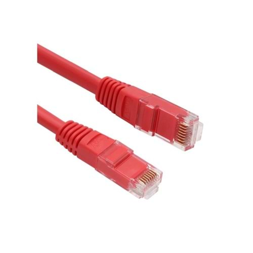 Vcom NP611B-R-10.0 Cat6 10.0MT Kırmızı Utp Patch Kablo