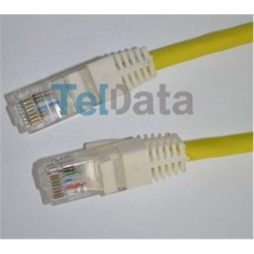 Teldata TLD-3000YS Cat6 30MT Sarı Utp Patch Kablo
