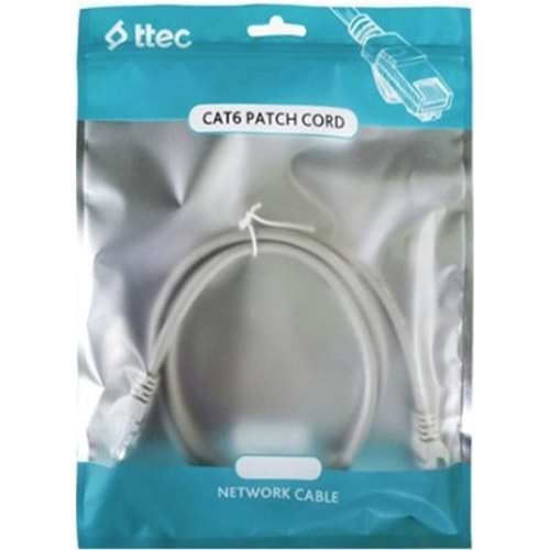 Ttec KBL-PTCH-1MTG Cat6 1MT Gri Utp Patch Kablo