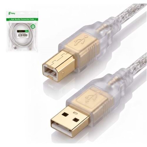 Feny FN-U3015 USB2.0 AM-BM Şeffaf 100 yüzde Bakır Pri·nter Yazıcı Kablosu 1.5M
