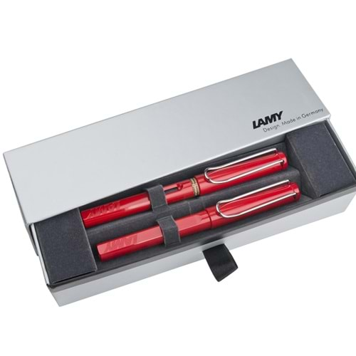 Lamy Takım Kalem Dolma+Roller Kalem Safarı Kırmızı 16-M-316