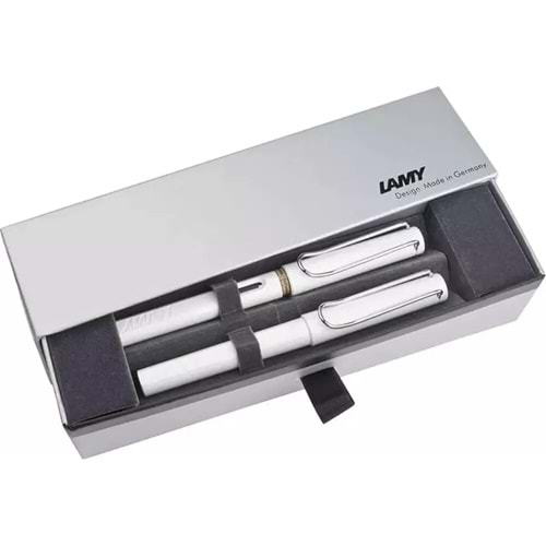 Lamy Safarı Dolma & Roller Kalem Metal Beyaz