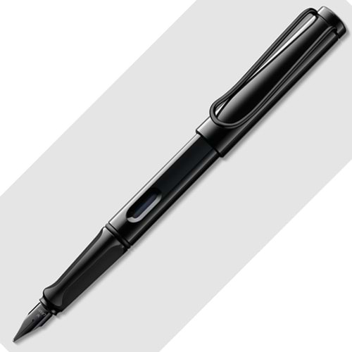 Lamy Safari Dolma Kalem Metal Siyah Klips M Uç Siyah S19S-M