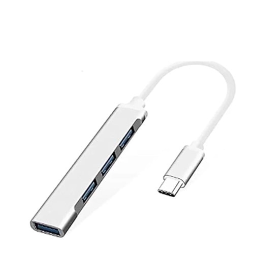 Inca IUSB-04T Type-C Grişli 4Port Usb Hub