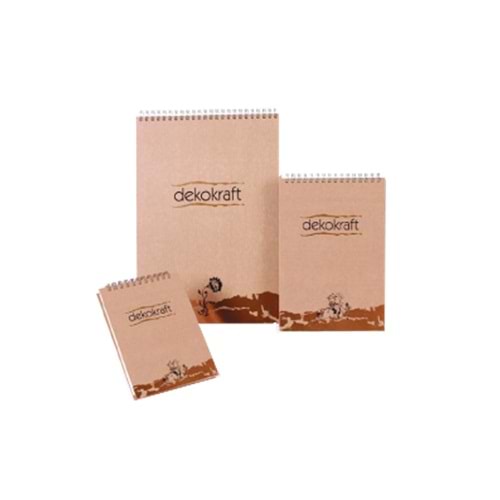 Keskin Color Bloknot Dekokraft Spiralli Kareli 100 YP A4 144002-99
