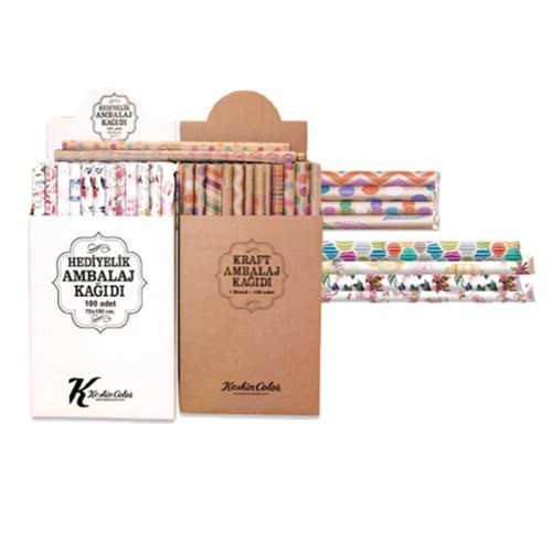 Keskin Color Ambalaj Kağıdı Hediyelik Tekli Rulo 70x100 100348-99 (1 Adet)