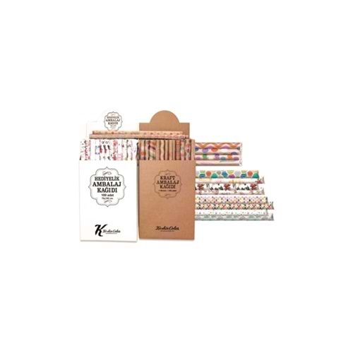 Keskin Color Ambalaj Kağıdı Desenli Tekli Rulo 70x100 100350-99 (1 Adet)
