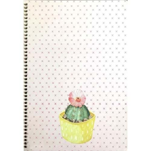 Keskin Color Spriralli S Kap Saguaro Defter 20x28 100 YP Kareli