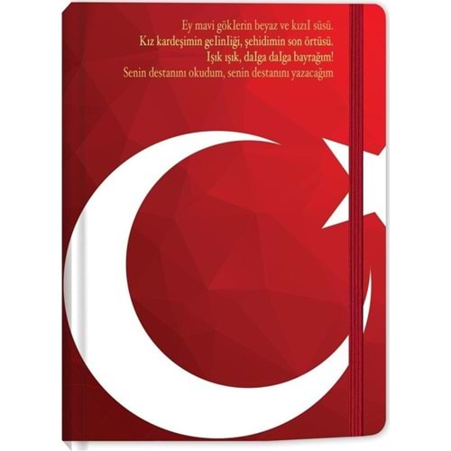 Keskin Color Defter Ciltli Lastikli Bayrak 17x24 96 YP Çizgili 415611-99