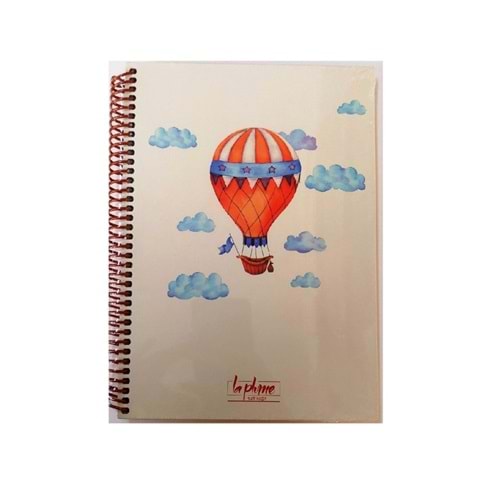 Keskin Color La Plume Balloon 17x24 80 Yp Düz Spiralli Sert Kapak Defter