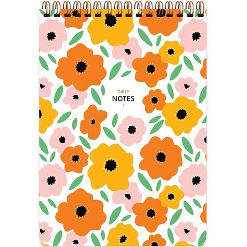 Keskin Color Spiralli Bloknot 17x24 72 Yaprak Kareli Rengarenk 145461-99 (1 Adet)