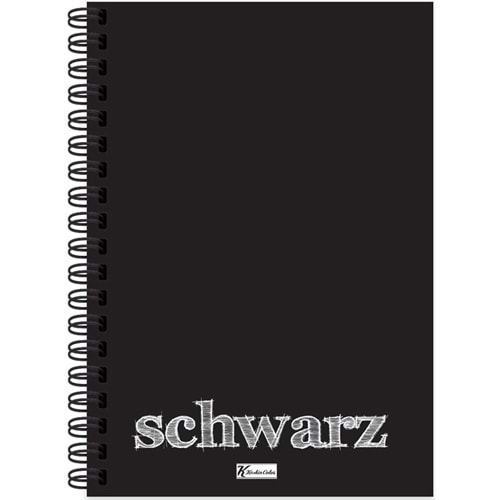 Keskin Color Defter PP Kap.Spr.Schwarz 14x20 40 Yp.Düz 350510-99