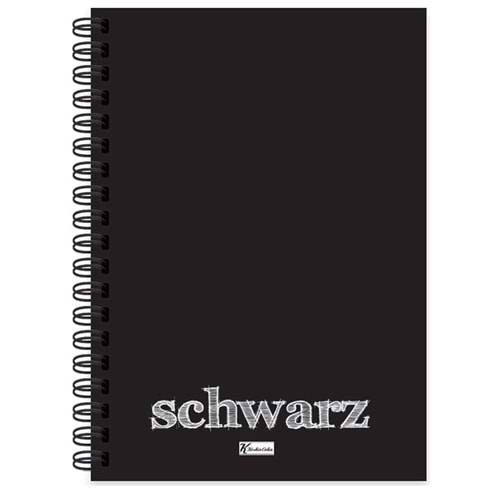 Keskin Color Defter A6 40 Yp.PP Kap.Spr.Schwarz 350560-99