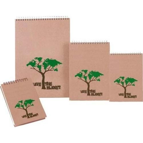 Keskin Color Bloknot Spiralli Planet 20x28 120 YP Düz 143300-99