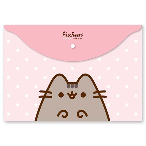 Keskin Color Çıtçıtlı Dosya Plastik Pusheen A4 120770-10 (1 Adet)
