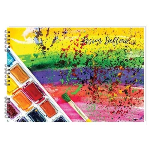 Keskin Color Resim Defteri Spiralli Basic 25x35 15 Yaprak 304415-99 (1 Adet)