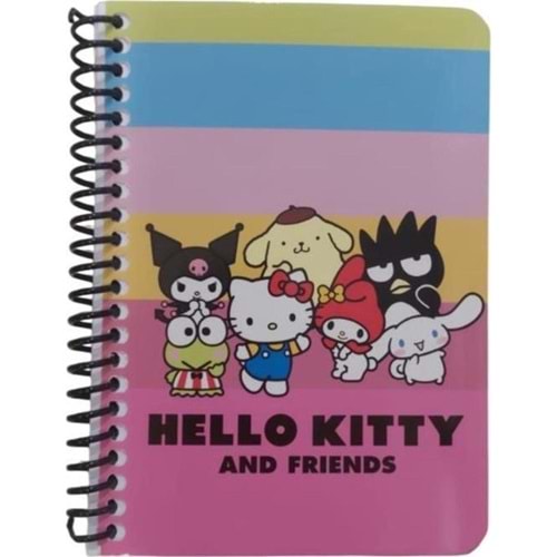 Hello And Friends Bloknot Spiralli A6 80 Yp Çizgili 140400-13 (1 Adet)