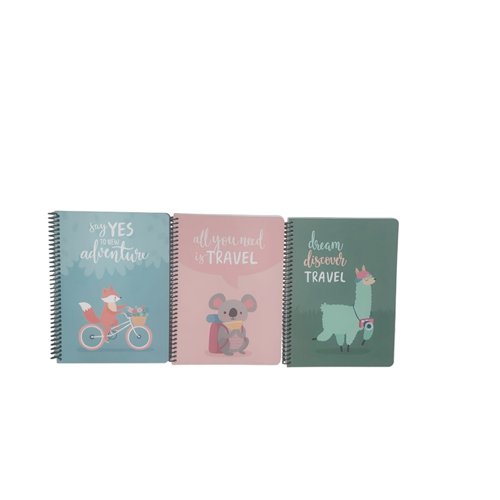 Keskin Color Karton Kapak Spiralli Hayvanlar Defter 16,5x22,5 80 Yp Çiz.
