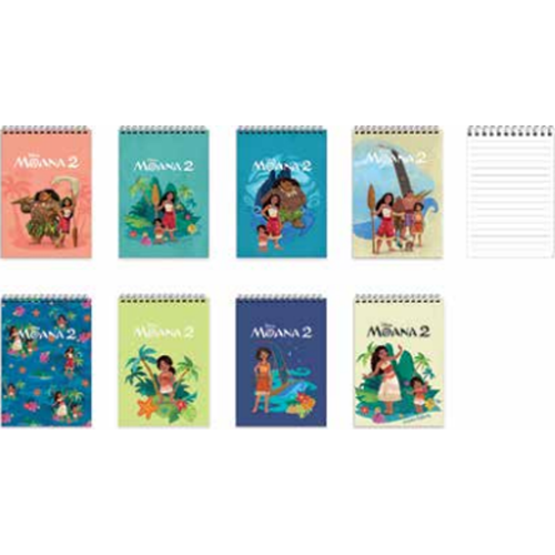 Moana A7 42 Yaprak Çizgili Spiralli 1 Bloknot