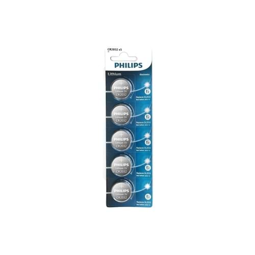 Philips Lithium Pil Cr2032 3.0V 5 Li