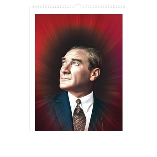 Keskin Color Spiralli Duvar Takvimi Atatürk 31x43 12 YP 2026