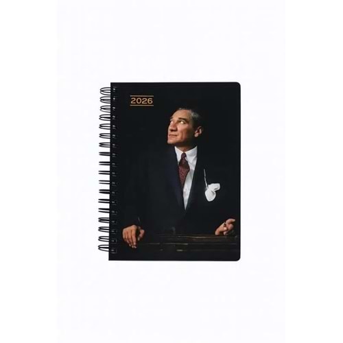 Keskin Color Atatürk Günlük Spiralli Ajanda Cumhurbaşkanı 17x24 2026