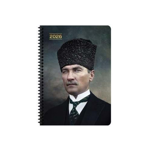 Keskin Color Atatürk Günlük Spiralli Ajanda Başkomutan 17x24 2026