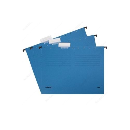 Leitz Askılı Dosya Telsiz Delta Karton A4 Mavi 6515 (1 Adet)
