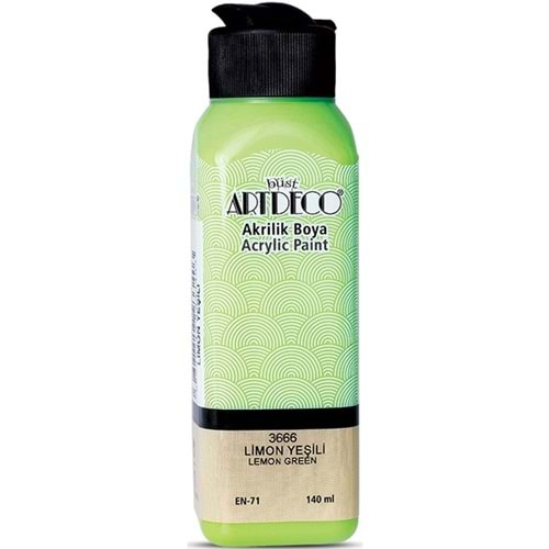 Artdeco Akrilik Boya 140 ML Limon Yeşili 070R-3666