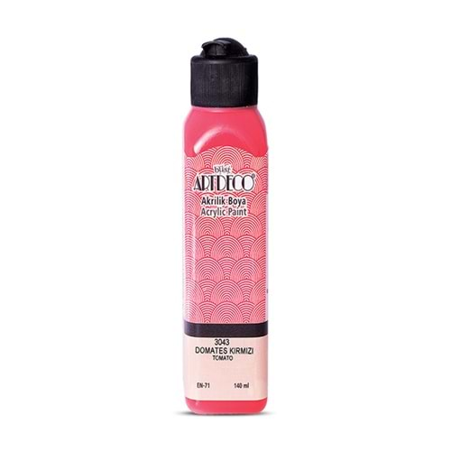 Artdeco Akrilik Boya 140 ML Domates Kırmızı 070R-3043