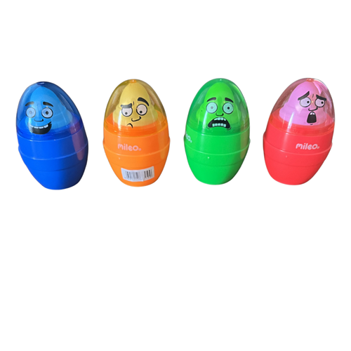 Mileo Egg Head Hazneli Ve Silgili Kalemtraş 6751 (1 Adet)