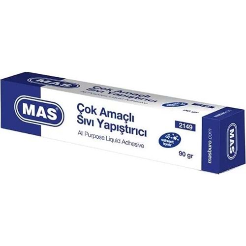 Mas Sıvı Yapıştırıcı Tüpte 90 Gr Solventli İçerir 2149