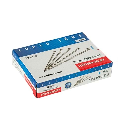 Mimaks Toplu İğne Süper Nikel 20gr Ti20 (1 Adet)