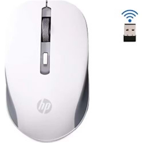 Hp S1000 Plus 1600DPI 2.4GHz WireLess Beyaz Kablosuz Mouse (Pil İçinde)