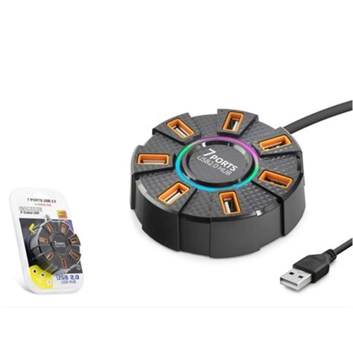 Hadron Hdx7035 Usb Hub 7-Usb 1.2M Siyah