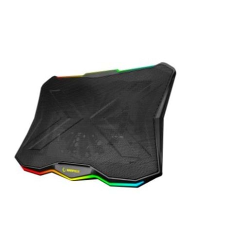 Rampage AD-RC8 SHOWY Siyah 180mm Fan 15-17 RGB Işıklı Notebook Soğutucu Stand
