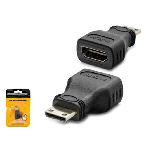 HADRON HDX1268 Mini HDMI to HDMI Adaptör 1080p Siyah