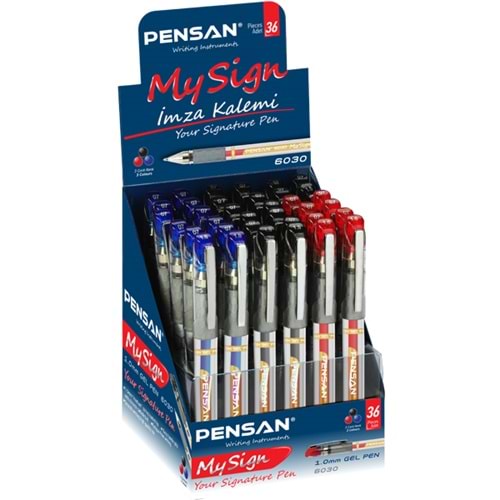 Pensan Roller Kalem My-Sign Jell Bilye Uçlu İmza Kalemi 1.0 MM MSK 36 LI 6030