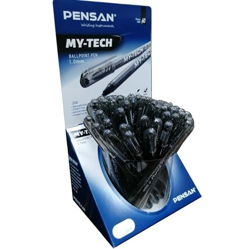 Pensan Tükenmez Kalem My-Tech 1.0 MM Siyah 2250 (1 Adet)