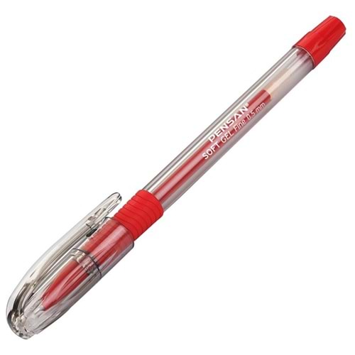 Pensan Tükenmez Kalem Soft Gel Fıne Kırmızı 0.5 MM 2420 (1 Adet)