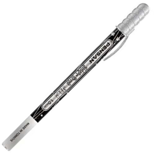 Pensan Jel Kalem Jely 1.0 MM Glıtter Simli Gümüş 2800 (1 Adet)