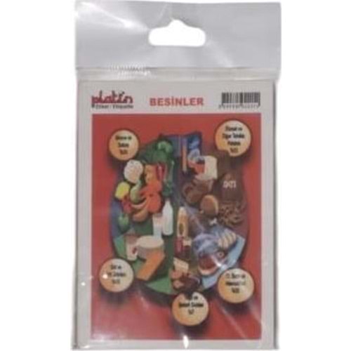 Platin Sticker Temel Besinler 8.5x12 S0021