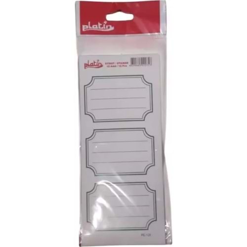 Platin Okul-Ofis Etiketi 8,5x19,5 PE-128
