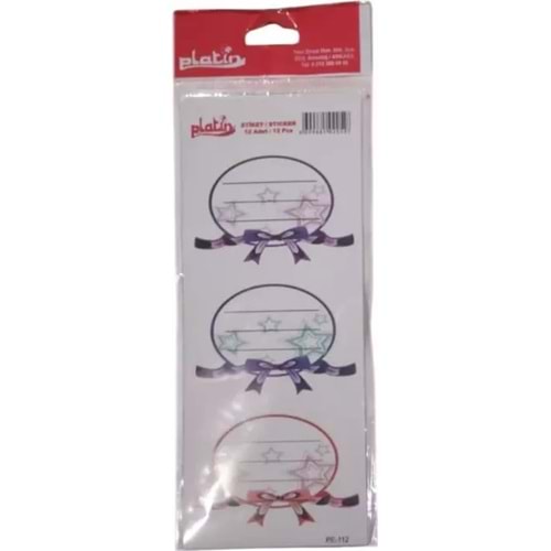Platin Okul-Ofis Etiketi 8,5x19,5 PE-112