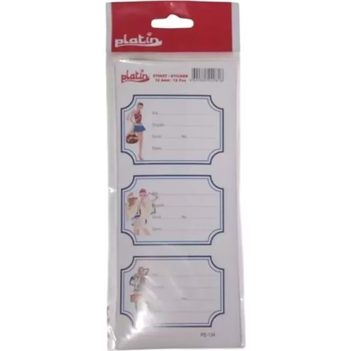 Platin Okul-Ofis Etiketi 8,5x19,5 PE-134