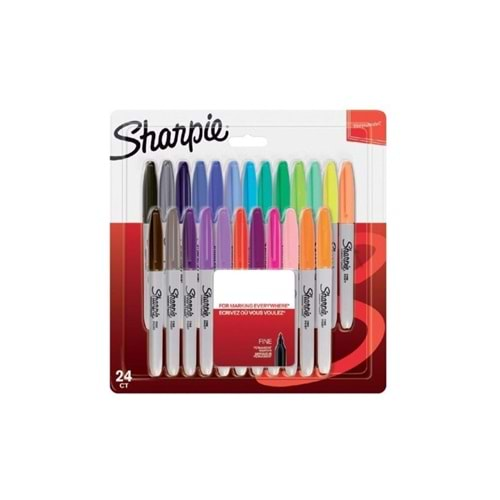 Sharpie Markör Permanent Fine Karışık Renk 24 LÜ 2065405