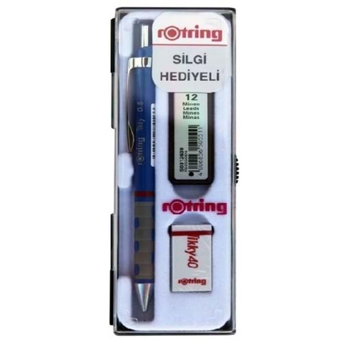 Rotring Okul Seti Versatil+Min Silgi Hediyeli 0.5 MM Mavi RO-KK07-05M